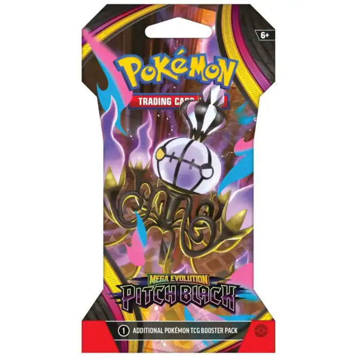 Pokemon Mega Evolution - Pitch Black Sleeved Booster Pack - Image 1